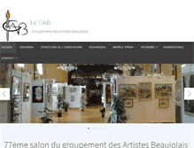 Tablet Screenshot of gab-beaujolais.com